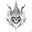 wizard tattoo design idea