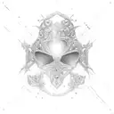 two mirrors facing each other tattoo design idea