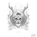 two mirrors facing each other tattoo design idea