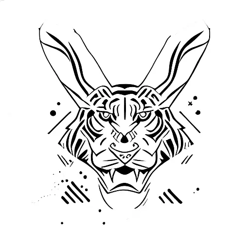 tigre commando tattoo design idea