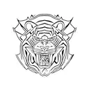 tigre commando tattoo design idea