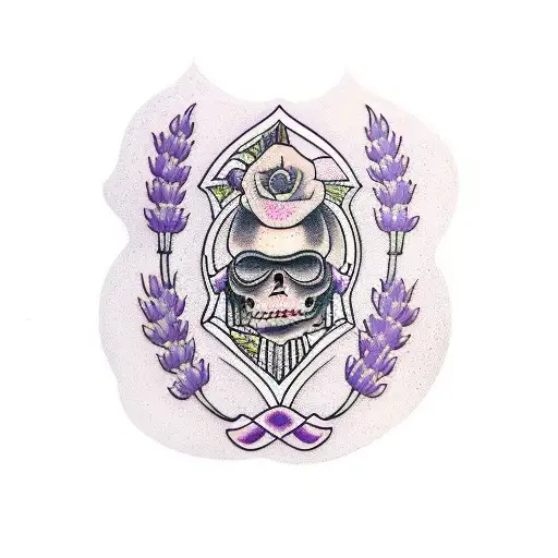 Lavender tattoo design idea