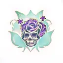 Lavender tattoo design idea