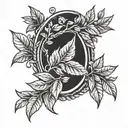 laurel wreath wrapping tattoo design idea