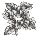laurel wreath wrapping tattoo design idea
