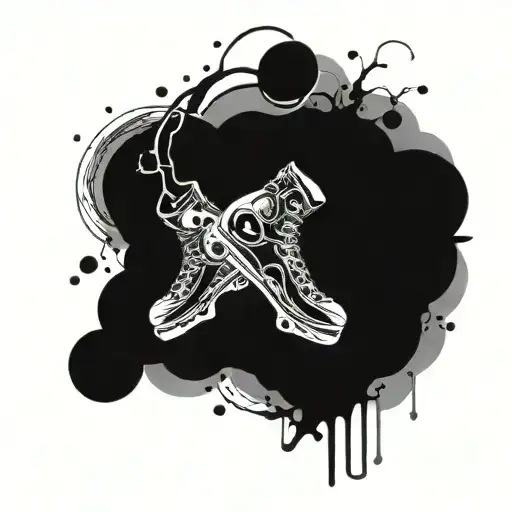 Incorporate elements of ice freestyle and inline skating into a tattoo design tattoo design idea