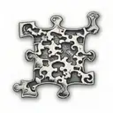Puzzle piece tattoo design idea