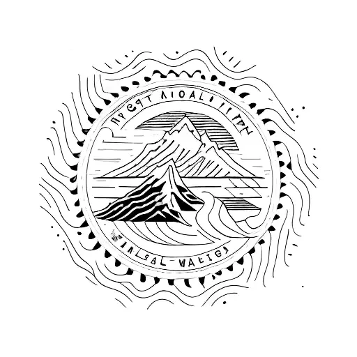 west coast trail tattoo design idea