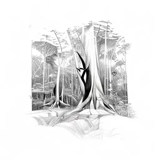 brazilian rainforest tattoo design idea