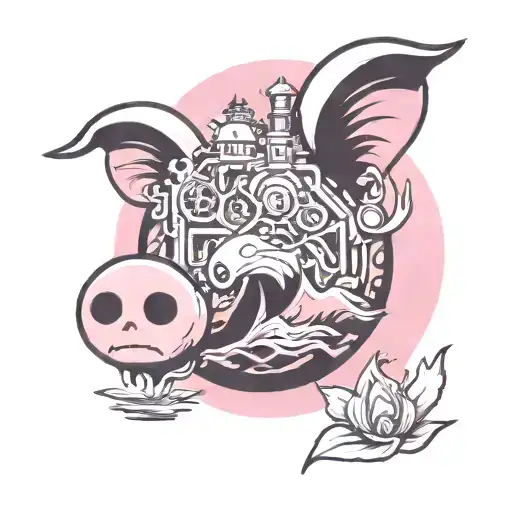howls moving castle tattoo design idea