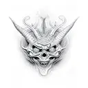 dancing devil tattoo design idea