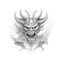 dancing devil tattoo design idea