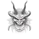 dancing devil tattoo design idea
