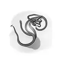 cobra minimalista tattoo design idea