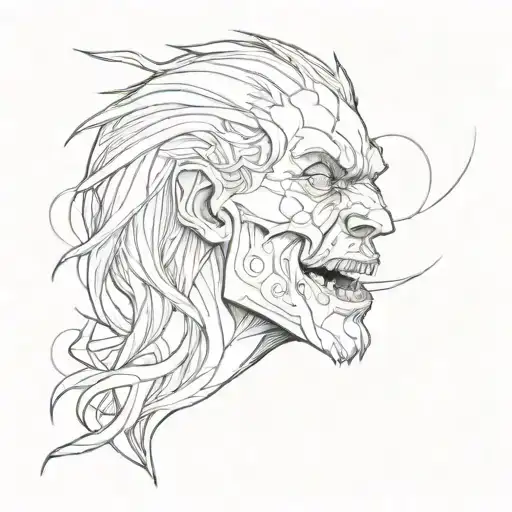 hate angry nobody loves me tattoo design idea