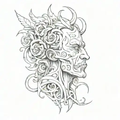 hate angry nobody loves me tattoo design idea