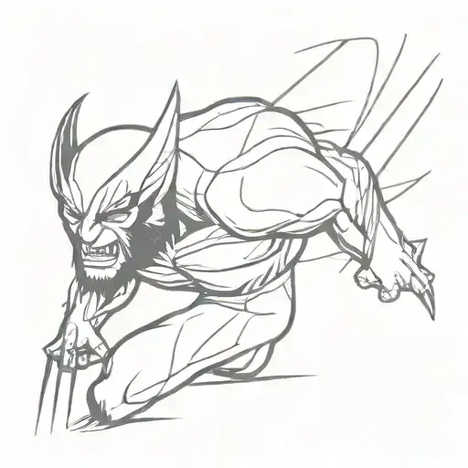Wolverine tattoo design idea