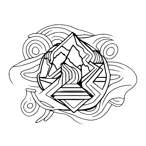 rock mountain christian tattoo tattoo design idea