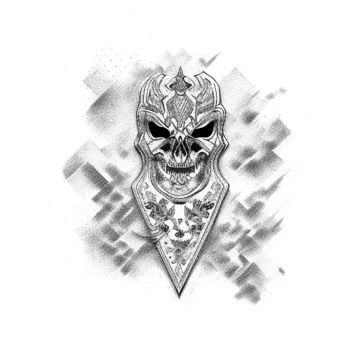 Luxury real estate tattoo design idea