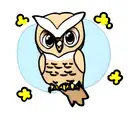 cute owl tattoo design idea