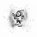 Buzz lightyear zombie tattoo design idea