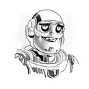 Buzz lightyear zombie tattoo design idea