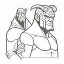 hellboy tattoo design idea