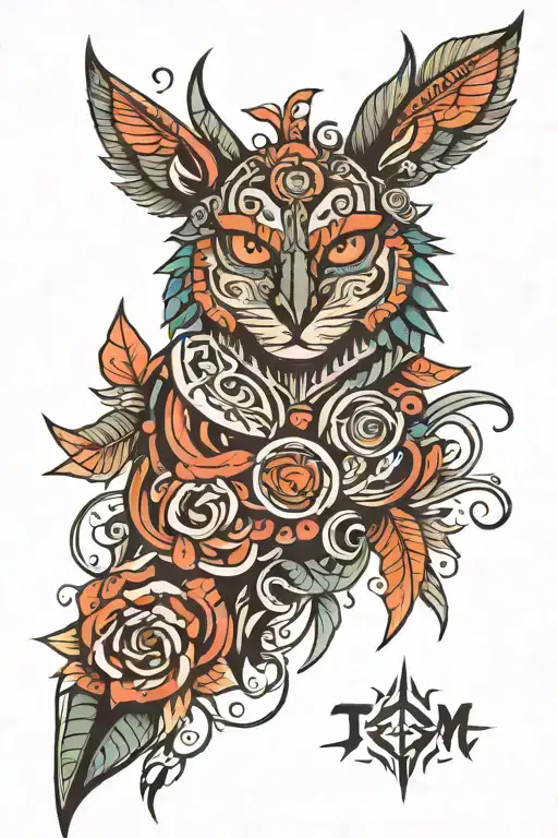 totem and tribal tattoo design idea