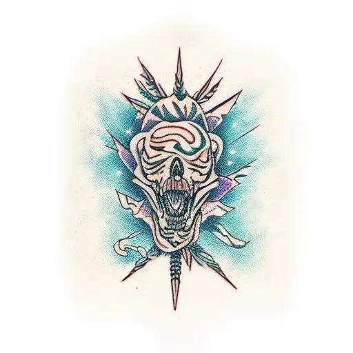 spine tattoo, unique, jungle tattoo design idea