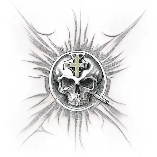 Catholicism philosophy theology death tattoo design idea