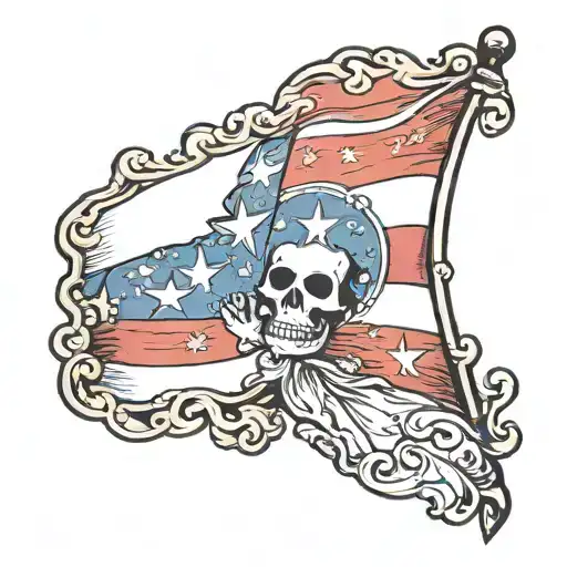 Puerto Rico flag tattoo design idea