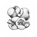 jalapeño peach tattoo design idea