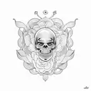 jalapeño peach tattoo design idea