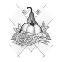 jalapeño peach tattoo design idea