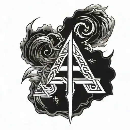 freya rune symbolizing strength tattoo design idea