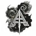 freya rune symbolizing strength tattoo design idea
