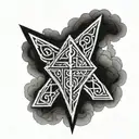 freya rune symbolizing strength tattoo design idea
