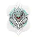 dragon scales tattoo design idea