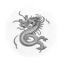 dragon scales tattoo design idea