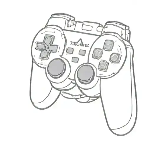 playstation 3 controller  tattoo design idea