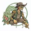 money power respect tattoo design idea