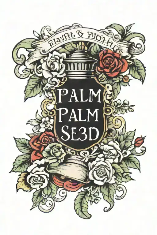 Psalm 23 verse tattoo design idea