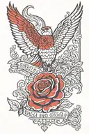 psalm 23:4 tattoo design idea