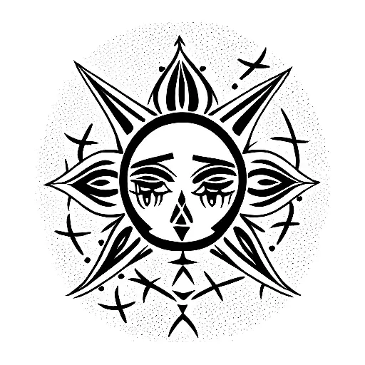 goth tribal tattoo design idea