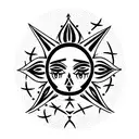 goth tribal tattoo design idea