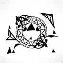 goth tribal tattoo design idea