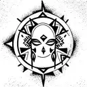 goth tribal tattoo design idea