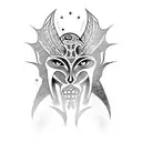 goth tribal tattoo design idea