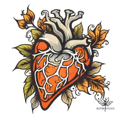 heart of stone tattoo design idea