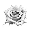 virgo heart rose tattoo design idea